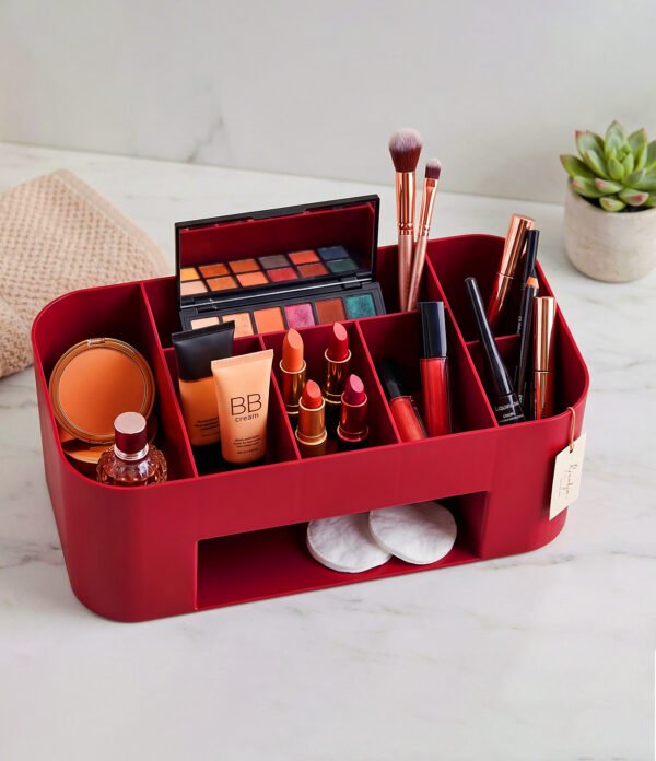 ULTIMATE Makeup organizer Box with 12-Compartment Vanity
