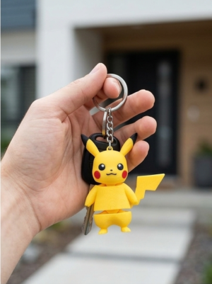 Articulated Pikachu 3D Keychain ⚡- Best Key Ring For her /Him 🎁