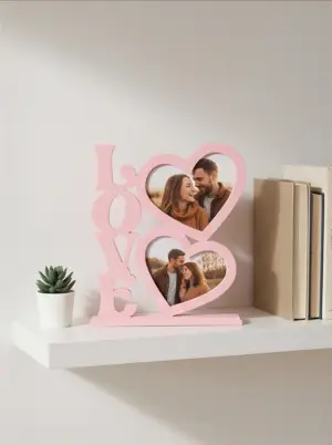 LoveGlow Heart Photo Stand 💖-Perfect for you Bedroom